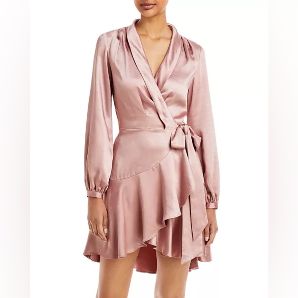 Lucy Paris Pink Wrap Dress